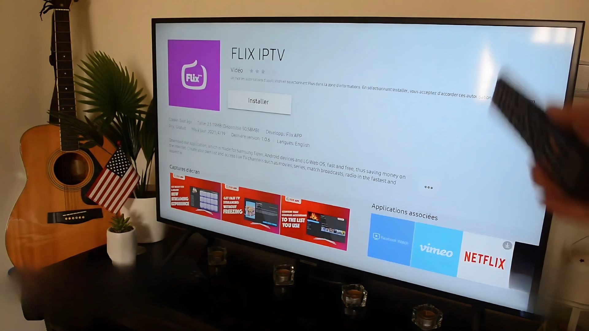 installer flix iptv apk sur smart tv samsung