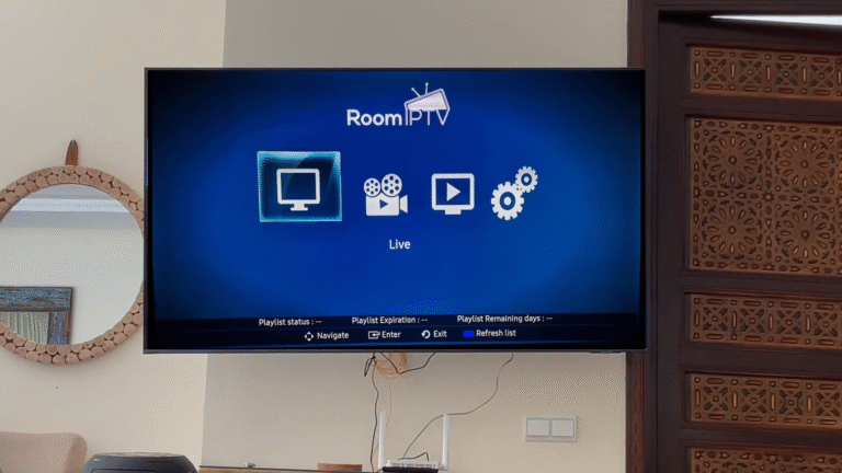 room iptv sur samsung smart tv avec un abonnement iptv apextv