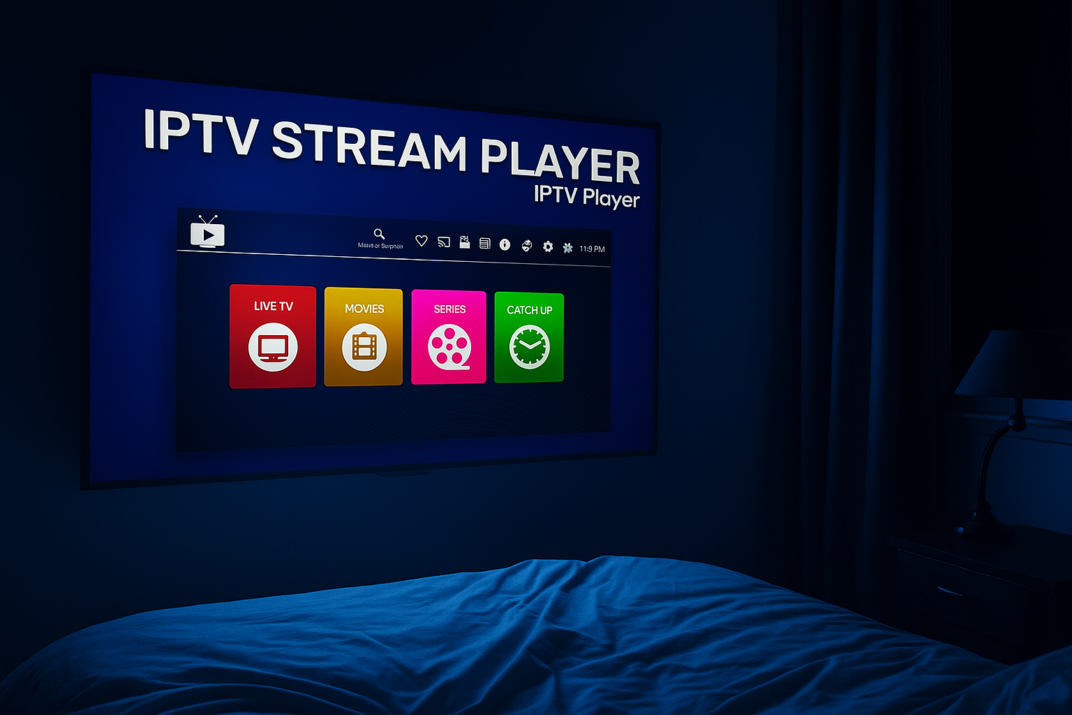 afficher iptv stream player sur smart tv 