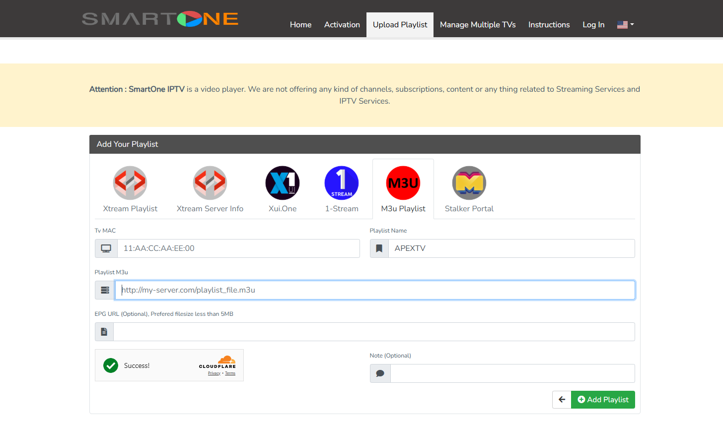 ajouter un list de lecture sur smart one iptv 